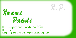 noemi papdi business card